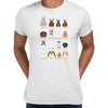 Rabbits breeds chart Typography Unisex T-shirt - Kuzi Tees