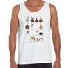 Rabbits breeds chart Typography Unisex Tank Top - Kuzi Tees