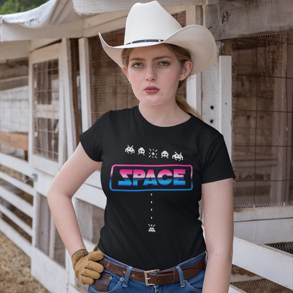 Space Invaders Game Screen Cool Retro Shirt - Kuzi Tees