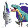 T-rex handkerchief 100% Cotton Be cool be Rawrsome! - Kuzi Tees