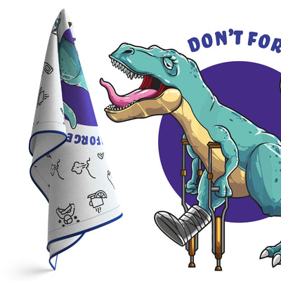 T-rex handkerchief 100% Cotton Be cool be Rawrsome! - Kuzi Tees