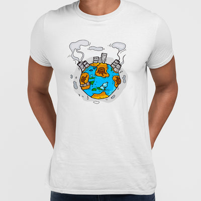 Tiny planet Earth ecology problem for the world - Kuzi Tees