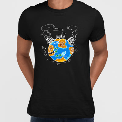 Tiny planet Earth ecology problem for the world - Kuzi Tees